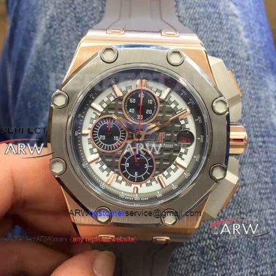 Perfect Replica Audemars Piguet Michael Schumacher Watch 44mm Rose Gold